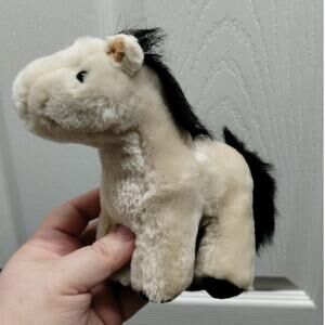 Vintage DAKIN Plush Stuffed Animal Brown Black 7” Mistie Horse HTF RARE